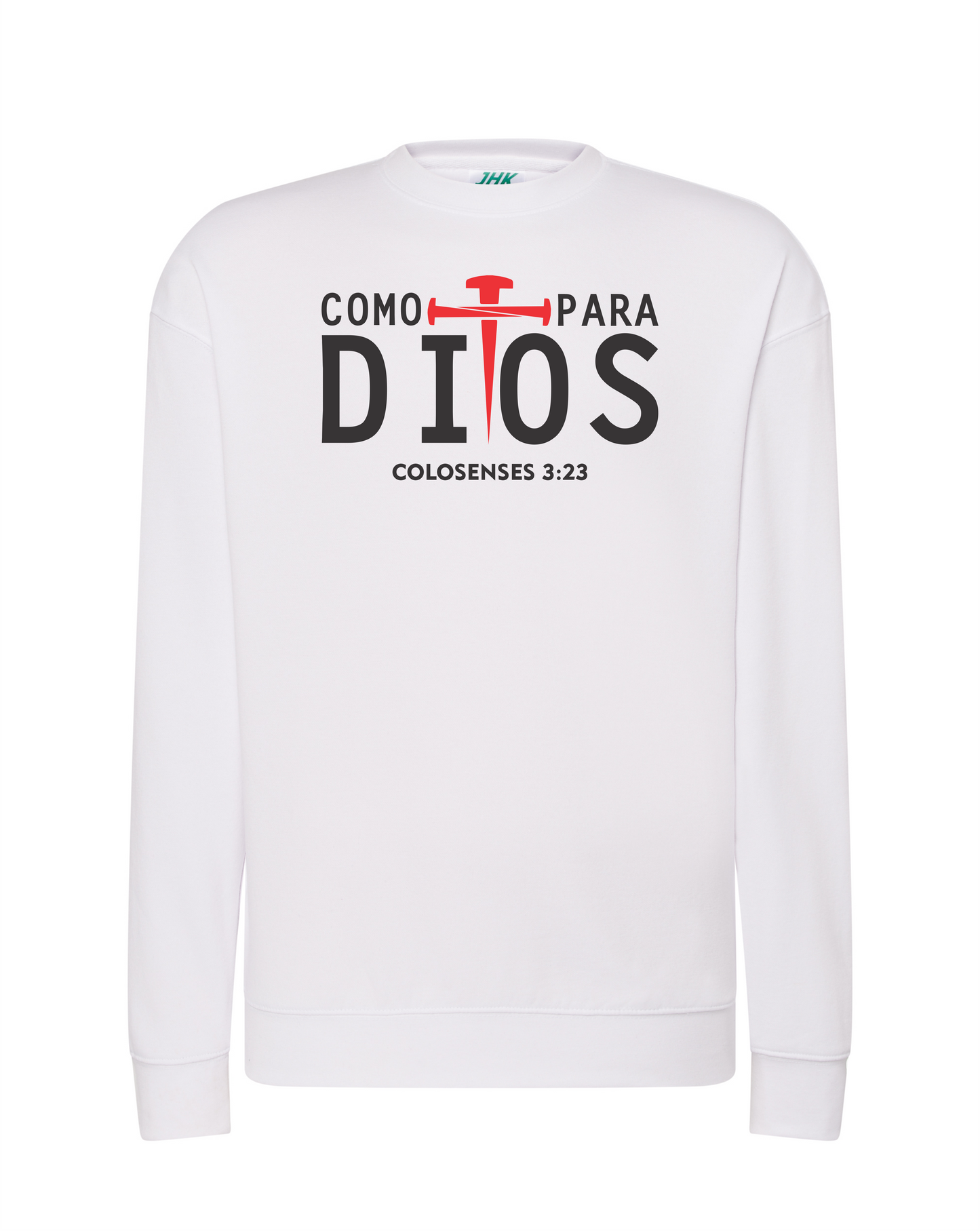 Sudadera sin Capucha COMO PARA DIOS
