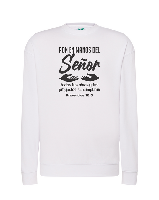 Sudadera sin capucha PON EN MANOS DEL SEÑOR